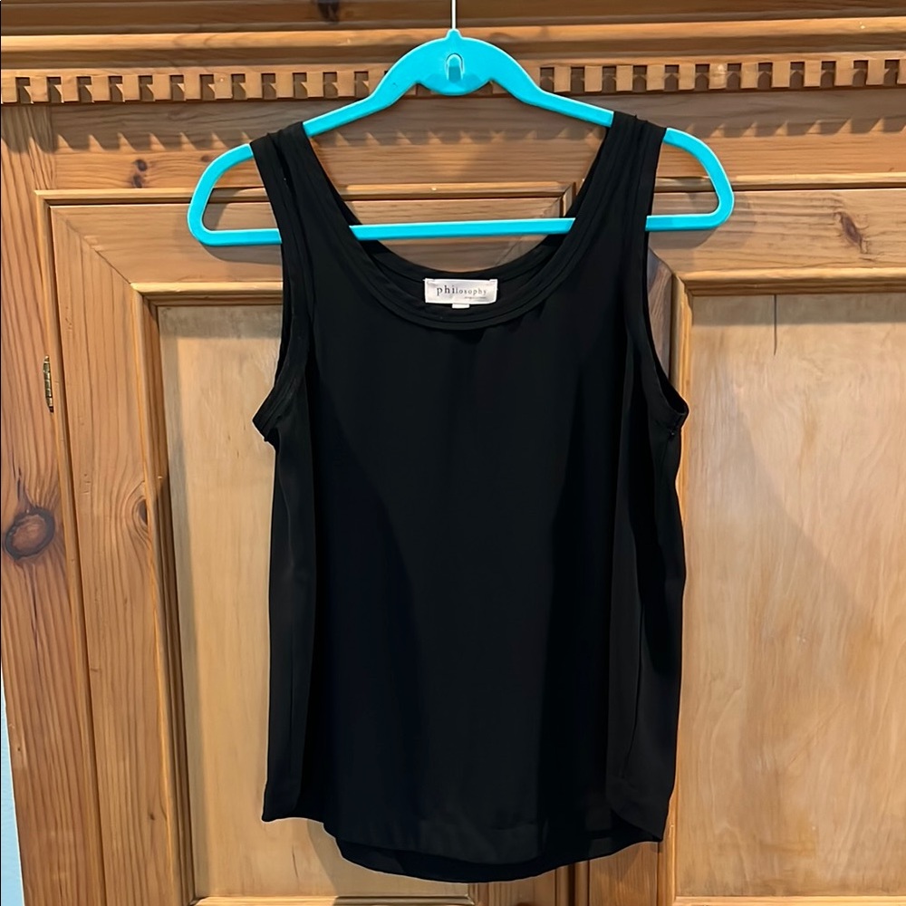 Philosophy Black Tank Top  Size Small